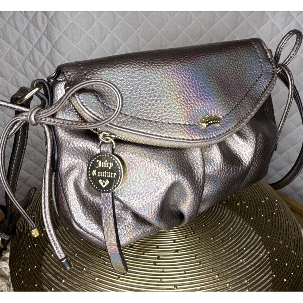 VTG Signature Y2K Collection Juicy Couture Crossbody Holographic Iridescent‎ Bag
